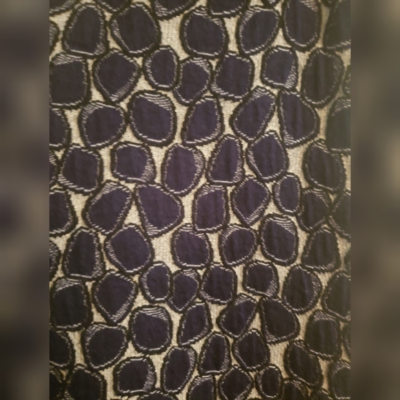 Diane von Furstenberg Navy & Grey Circle Print Sleeveless Shift Dress 2 - Picture 11 of 12
